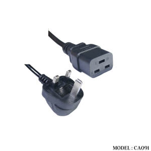 CA091 BIG UK TO C19  POWER CORD 1.5MM 2.0METER