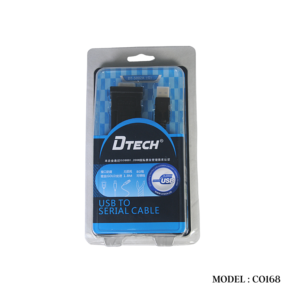 CO168 USB TO SERIAL 1.8M DTECH - Image 2