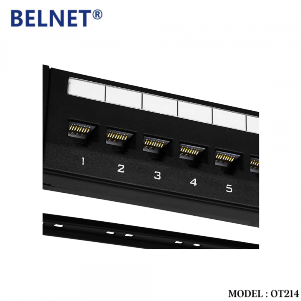 OT214 BELNET CAT6 24 PORT PATCH PANEL - Image 2