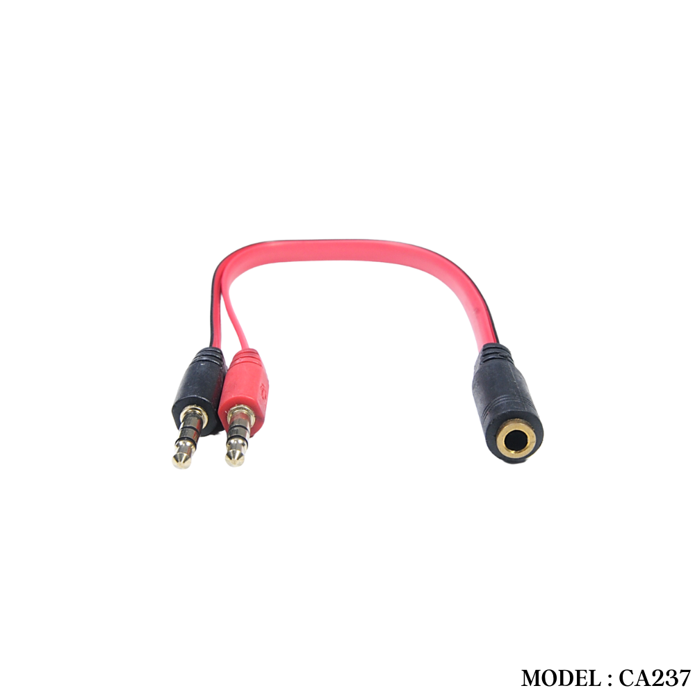 CA237 3 LINE STEREO F TO 2 STEREO CABLE