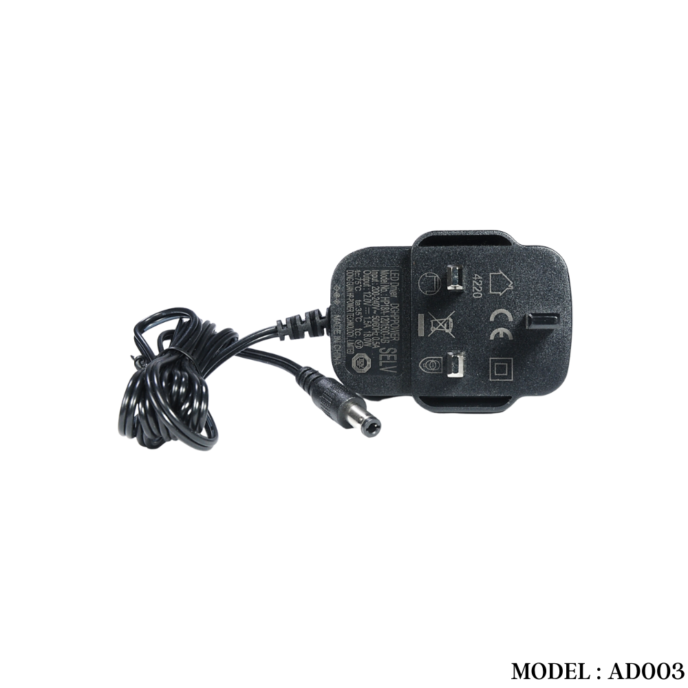 AD003 12V 1.5A ADAPTOR 2.1MM