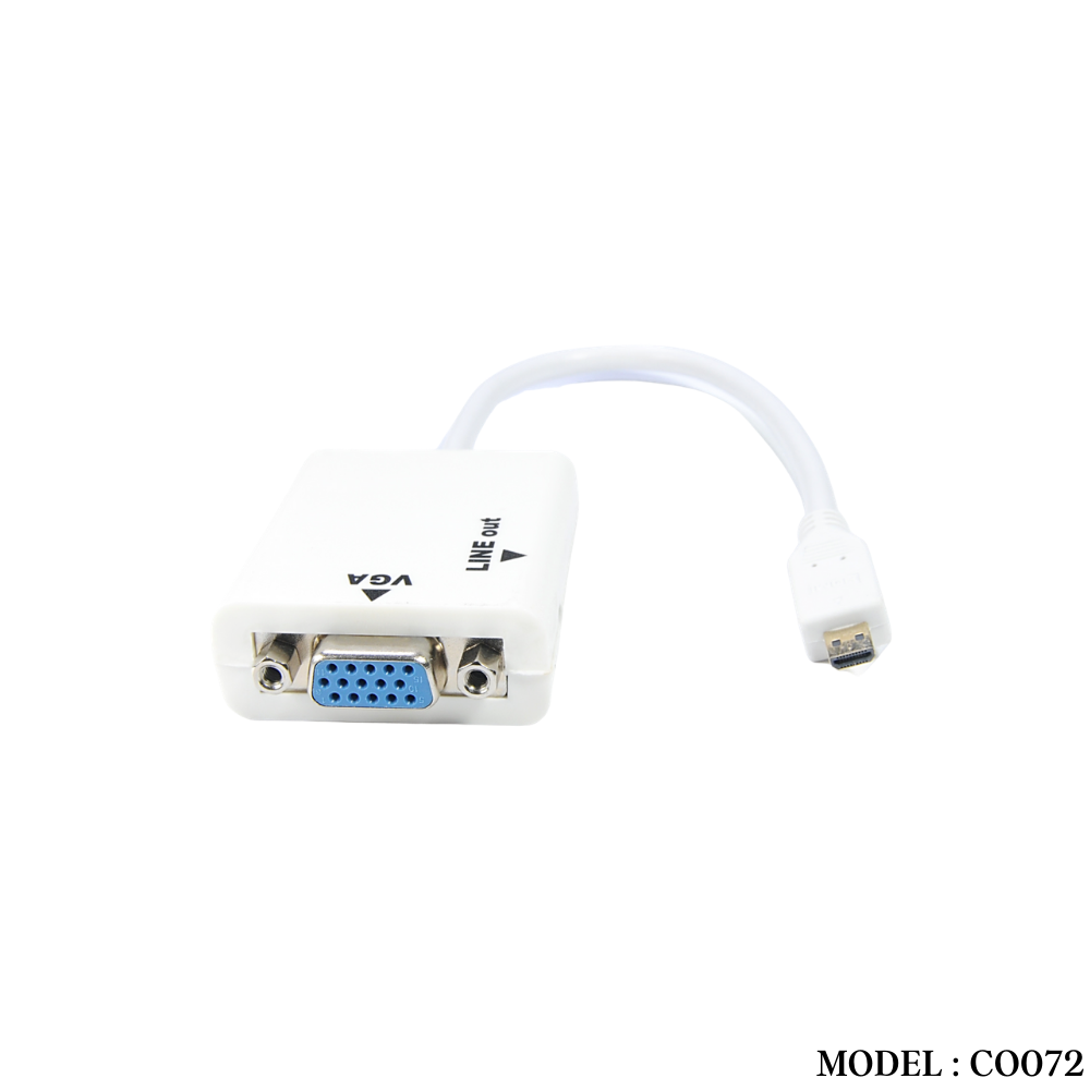 CO072 MICRO HDMI TO VGA WITH AUDIO