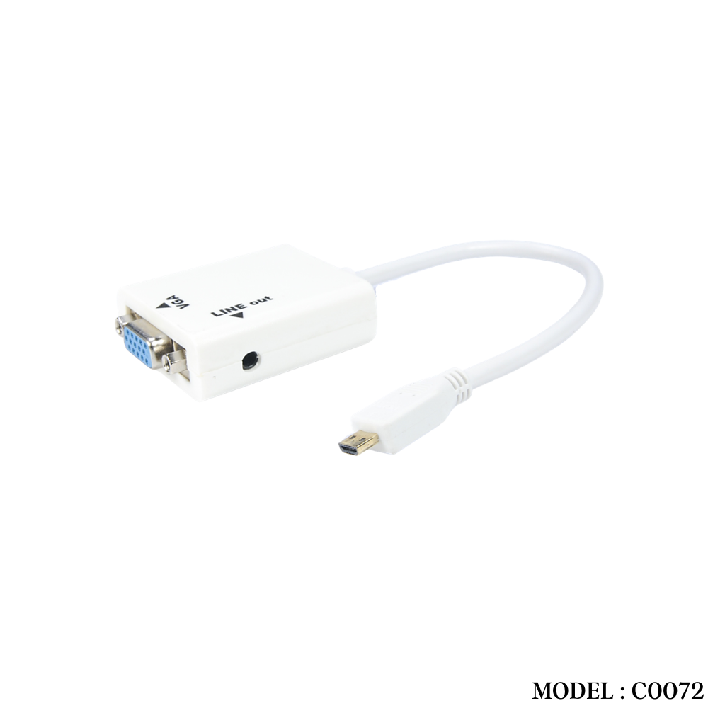 CO072 MICRO HDMI TO VGA WITH AUDIO - Image 2