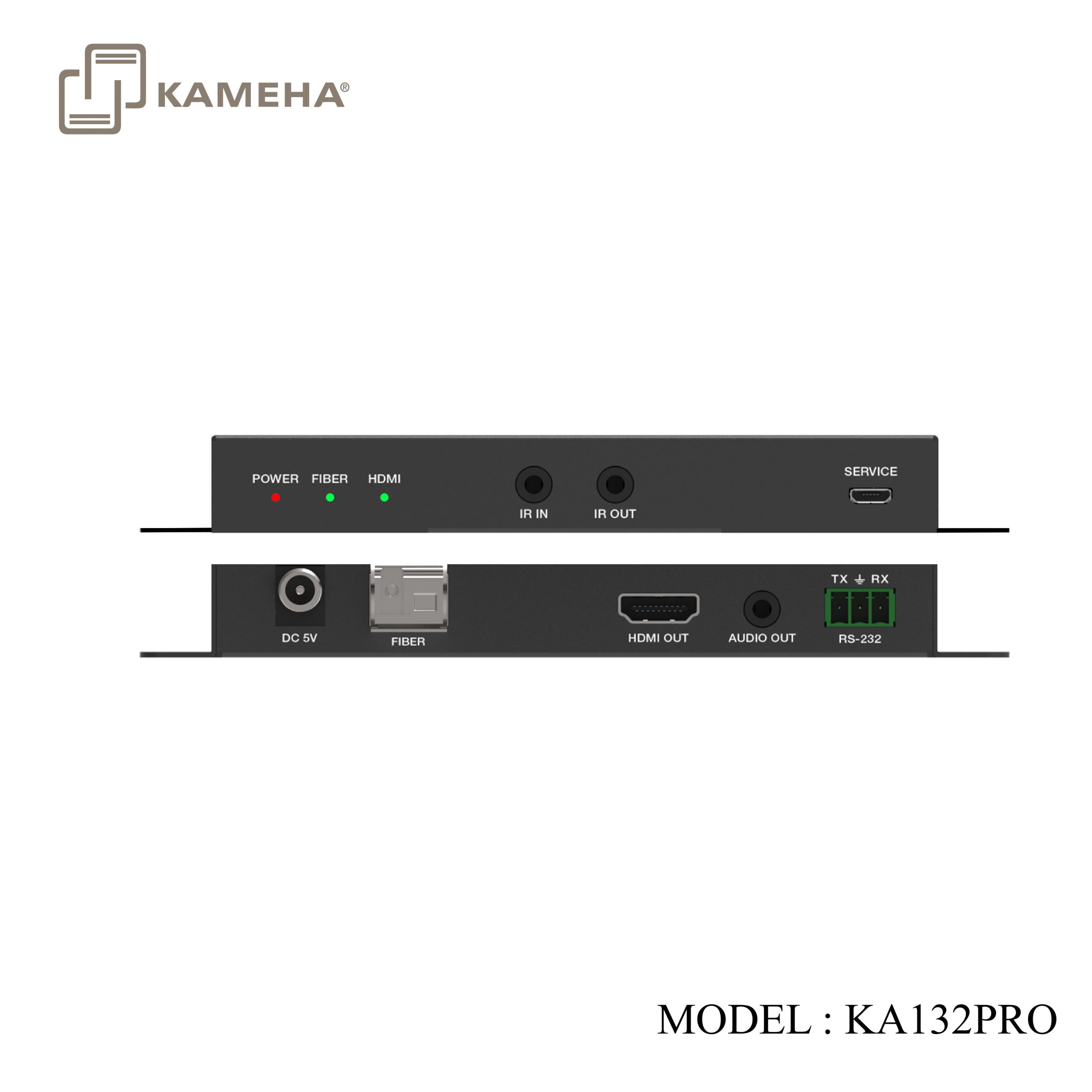 KA132PRO HDMI EXTENDER V2.0 OVER OPTICAL FIBER WITH HDMI LOOP OUT AND AUDIO EXTRACT (LC CONNECTOR) - Image 2