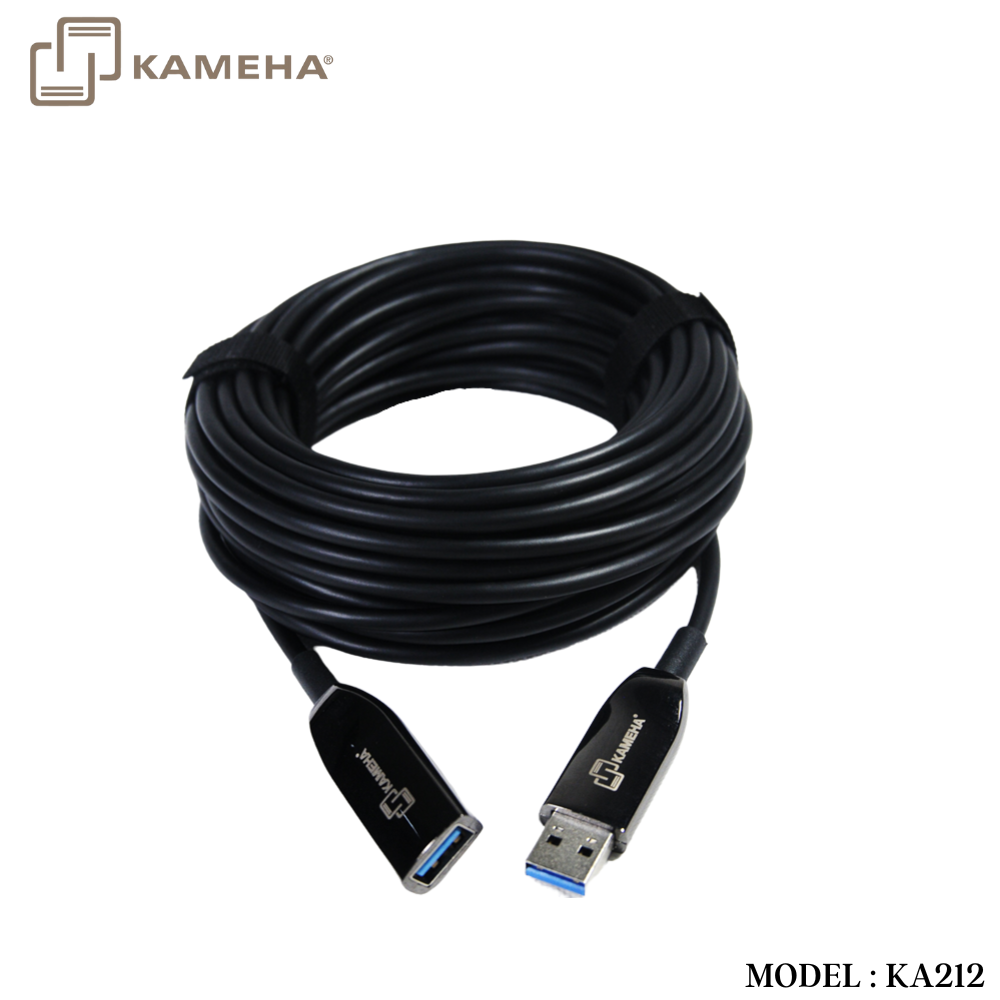 KA212 USB 3.0 AM-AF ACTIVE OPTICAL CABLE 10METER-KAMEHA