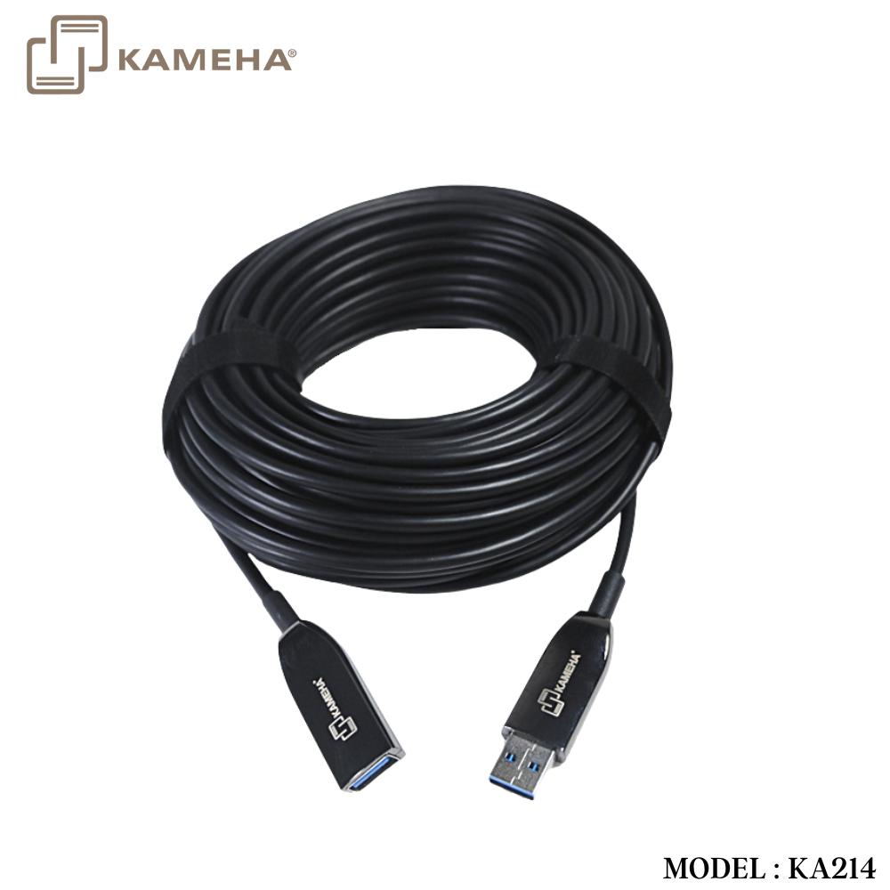 KA214 USB 3.0 AM-AF ACTIVE OPTICAL CABLE 20METER-KAMEHA