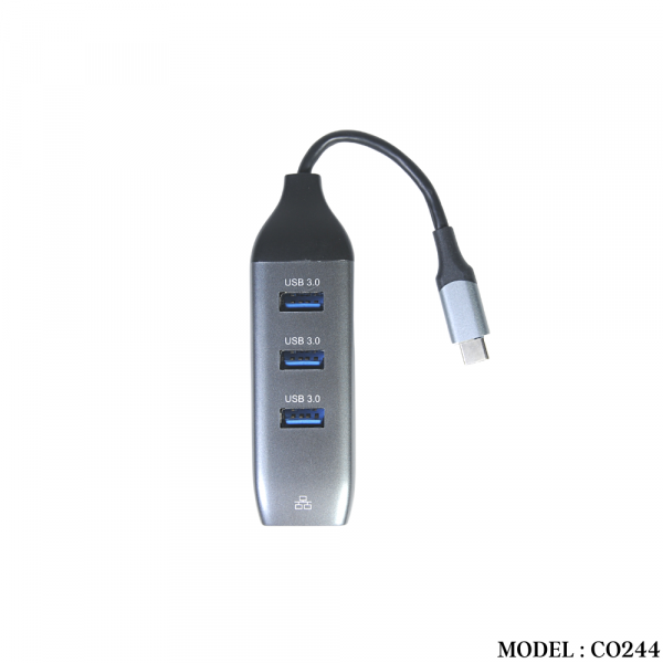 CO244 USB 3.1 TYPE C TO USB3.0 HUB+LAN - Image 2