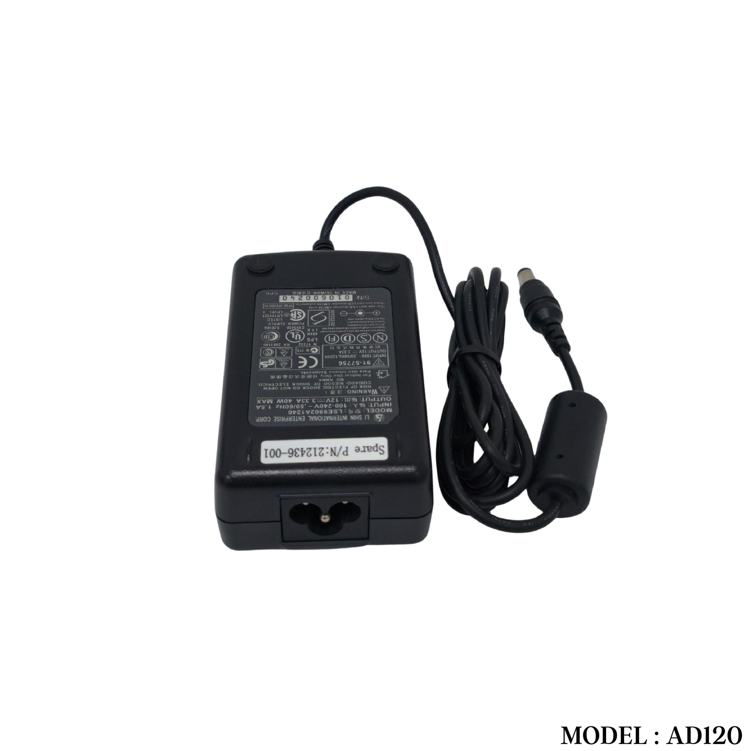 AD120 12V 3.33A ADAPTOR -2.1MM - Image 2