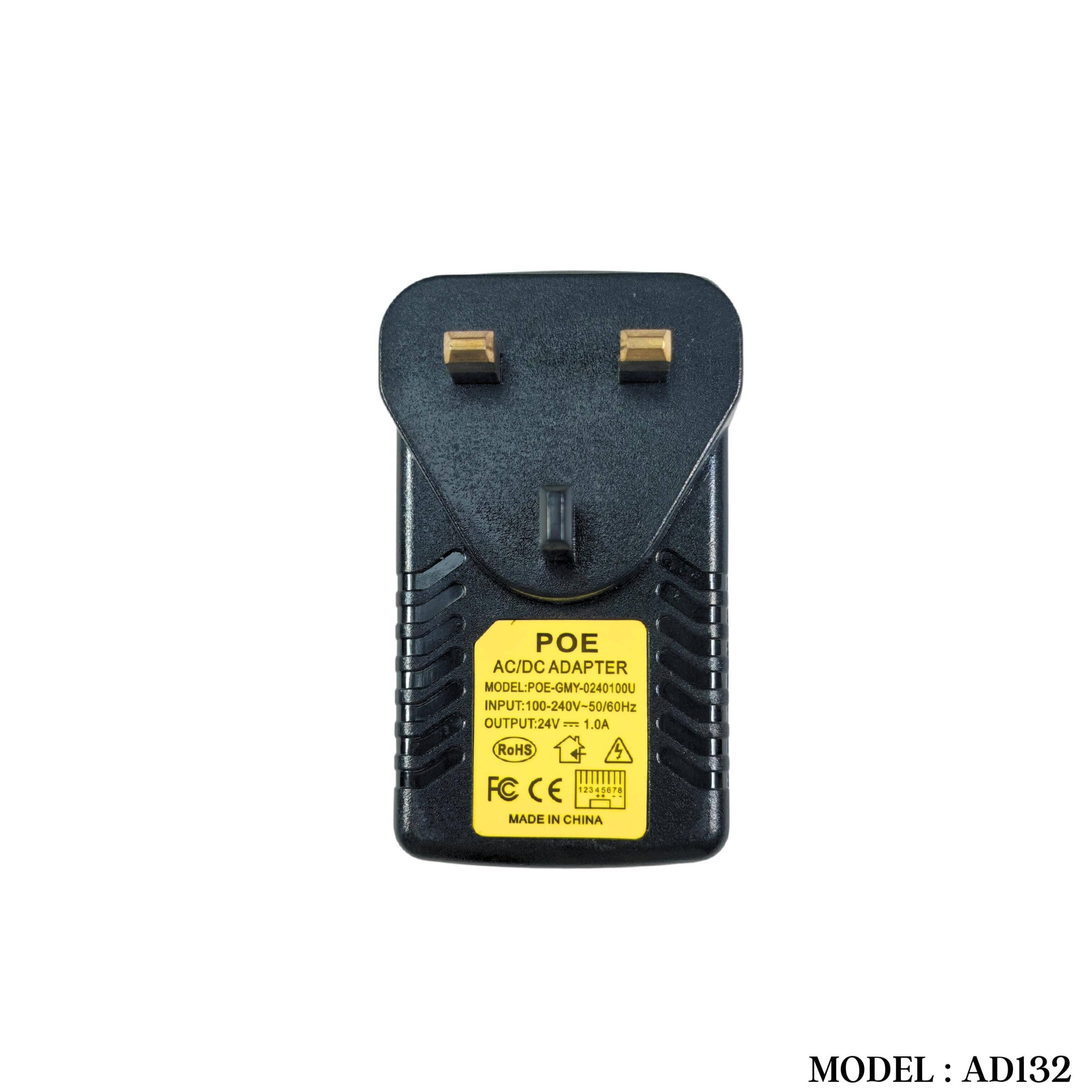 AD132 24V 1A POE ADAPTER - UK PLUG - Image 2