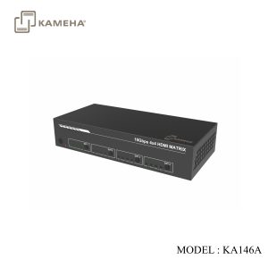KA146A HDMI MATRIX 4 IN 4 OUT VERSION2.0 WITH AUDIO - 1U CHASIS