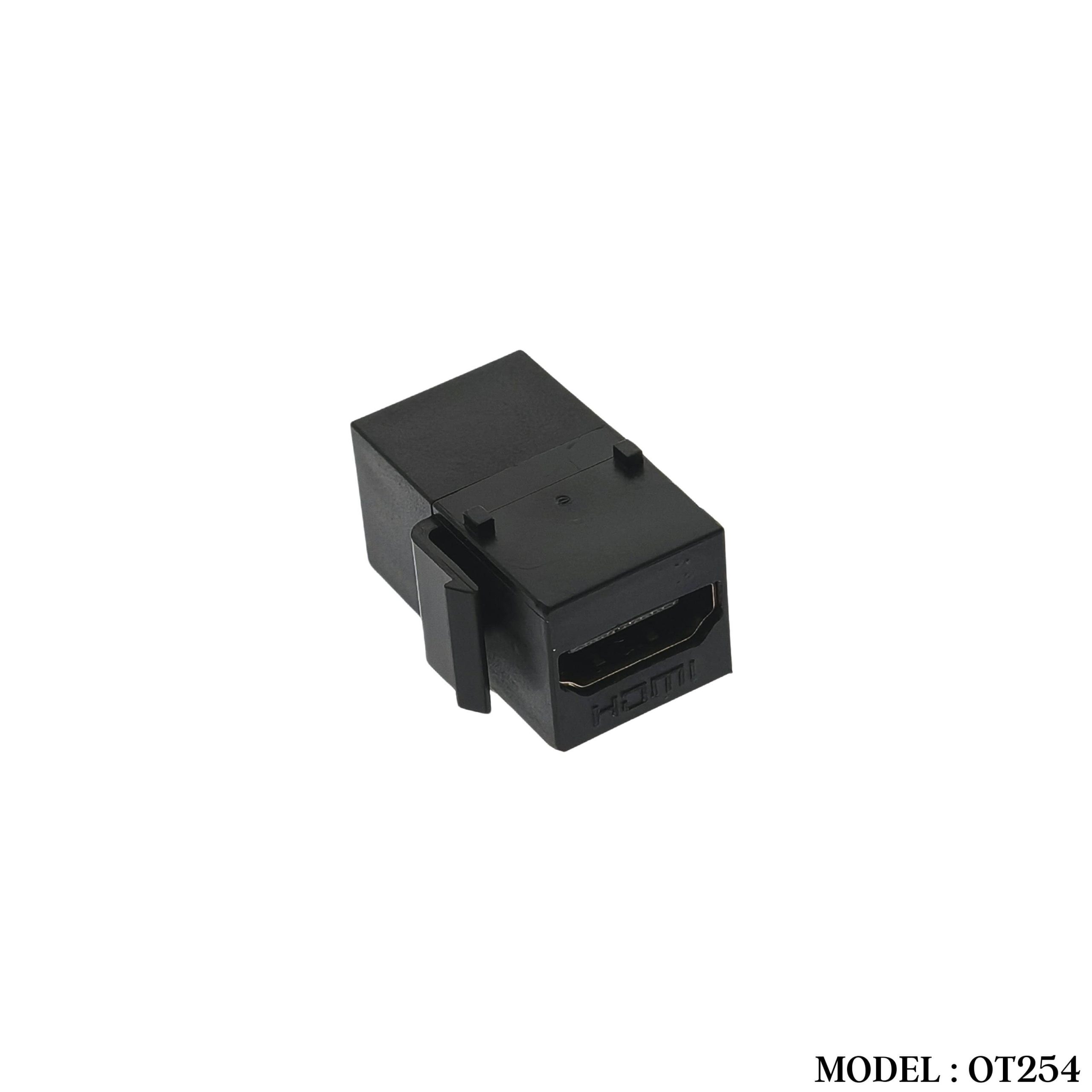 OT254 HDMI F/F STRAIGHT COUPLER (BLACK)