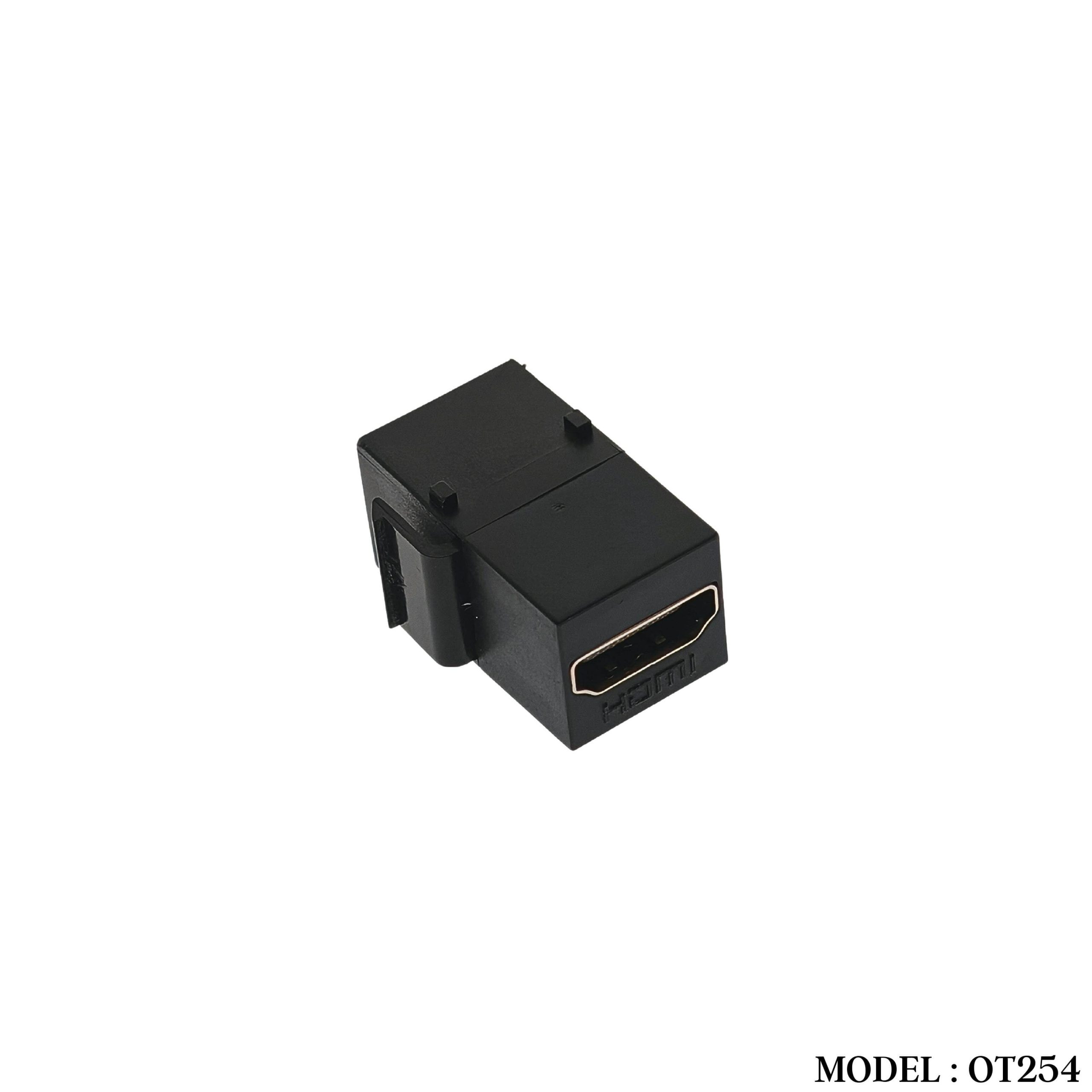 OT254 HDMI F/F STRAIGHT COUPLER (BLACK) - Image 2