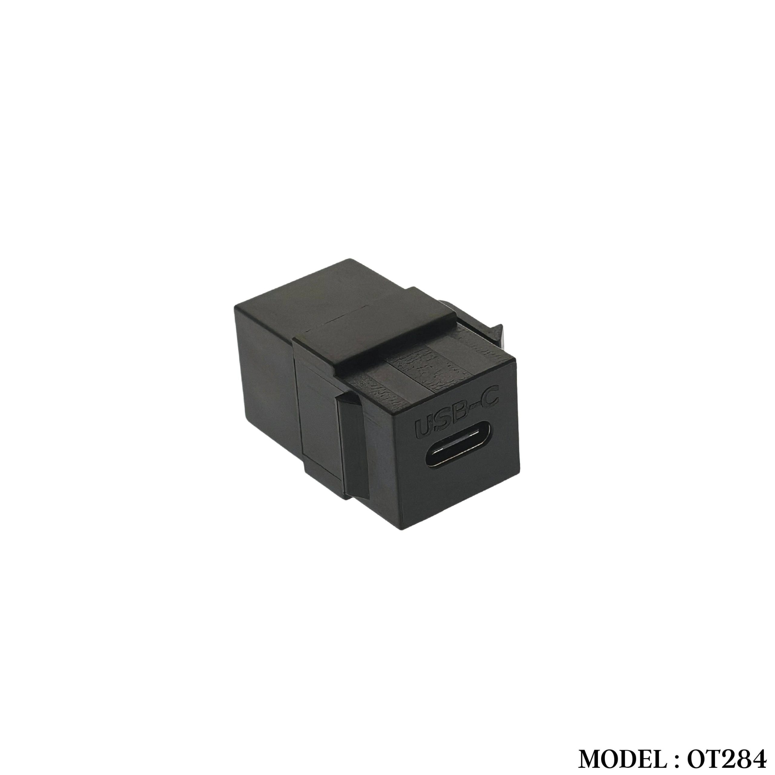 OT284 TYPE C-C STRAIGHT COUPLER (BLACK) - Image 2