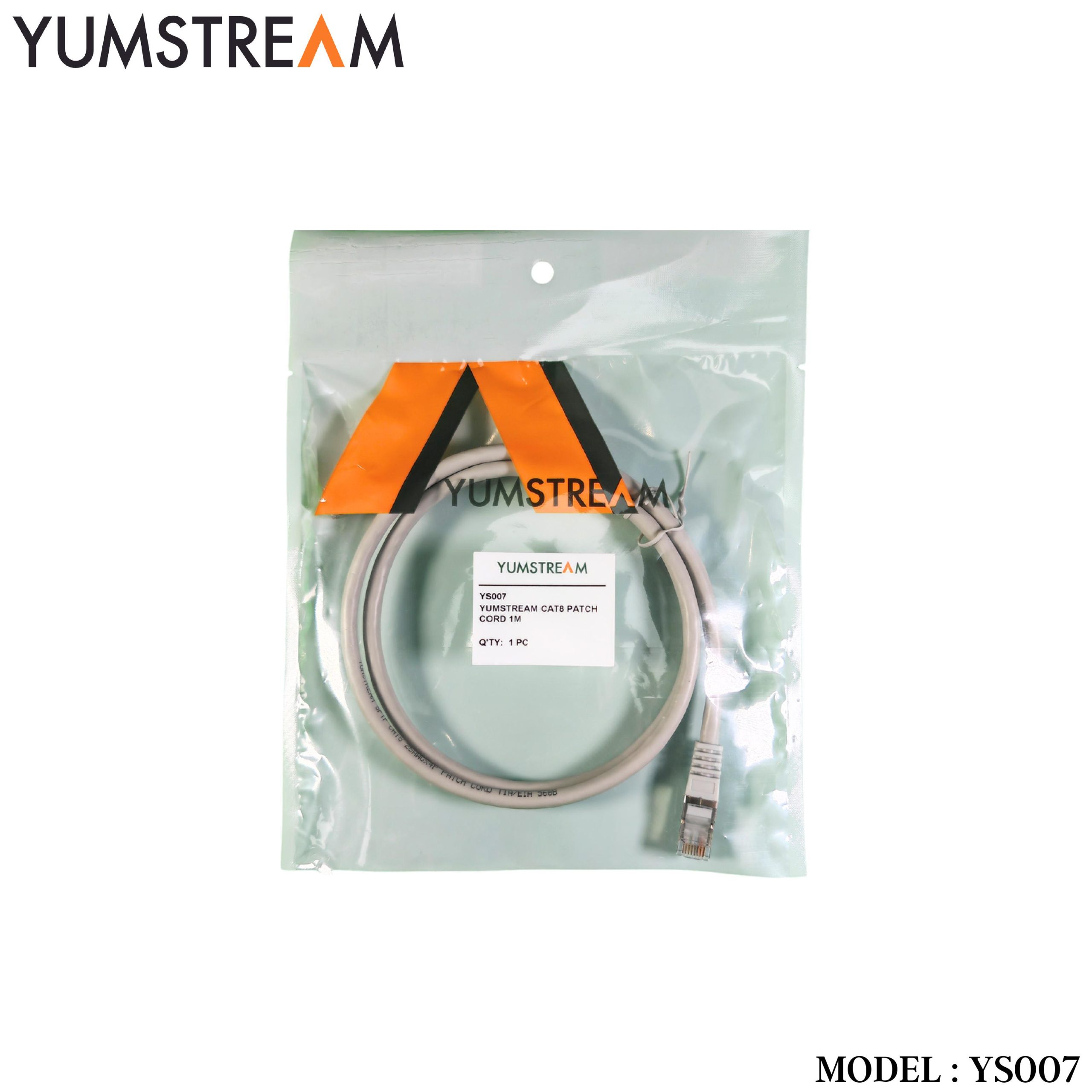 YS007 YUMSTREAM CAT8 PATCH CORD 1M - Image 2