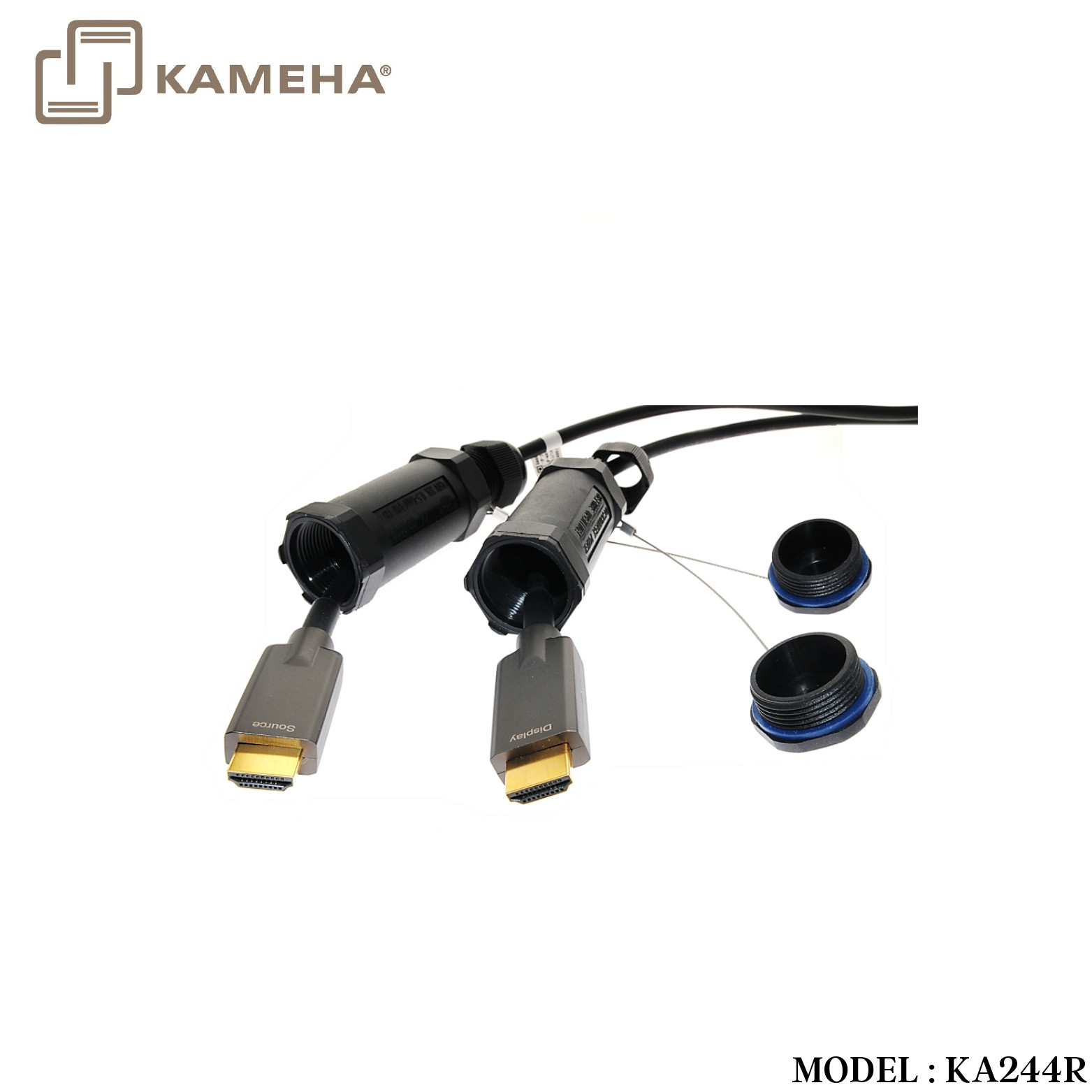 KA244R HDMI FIBER CABLE V2.0 OUTDOOR ARMORED CABLE 30METER WITH ROLLER - Image 4