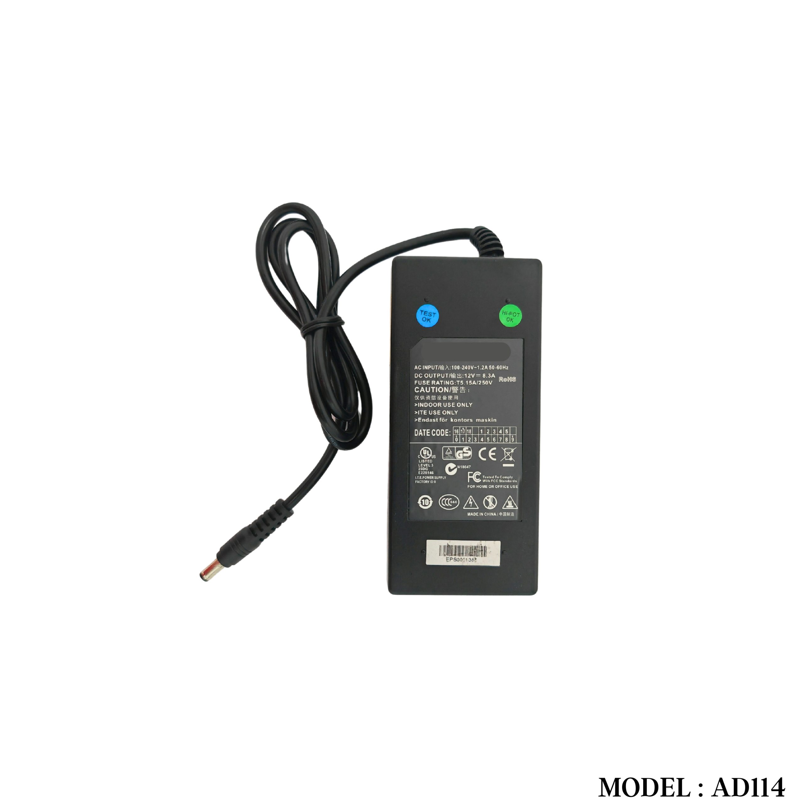 AD114 12V 8.3A ADAPTOR-2.5MM