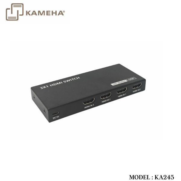 KA245 HDMI SWITCH 3 PORT 4K - KAMEHA (AUTO SWITCHING)