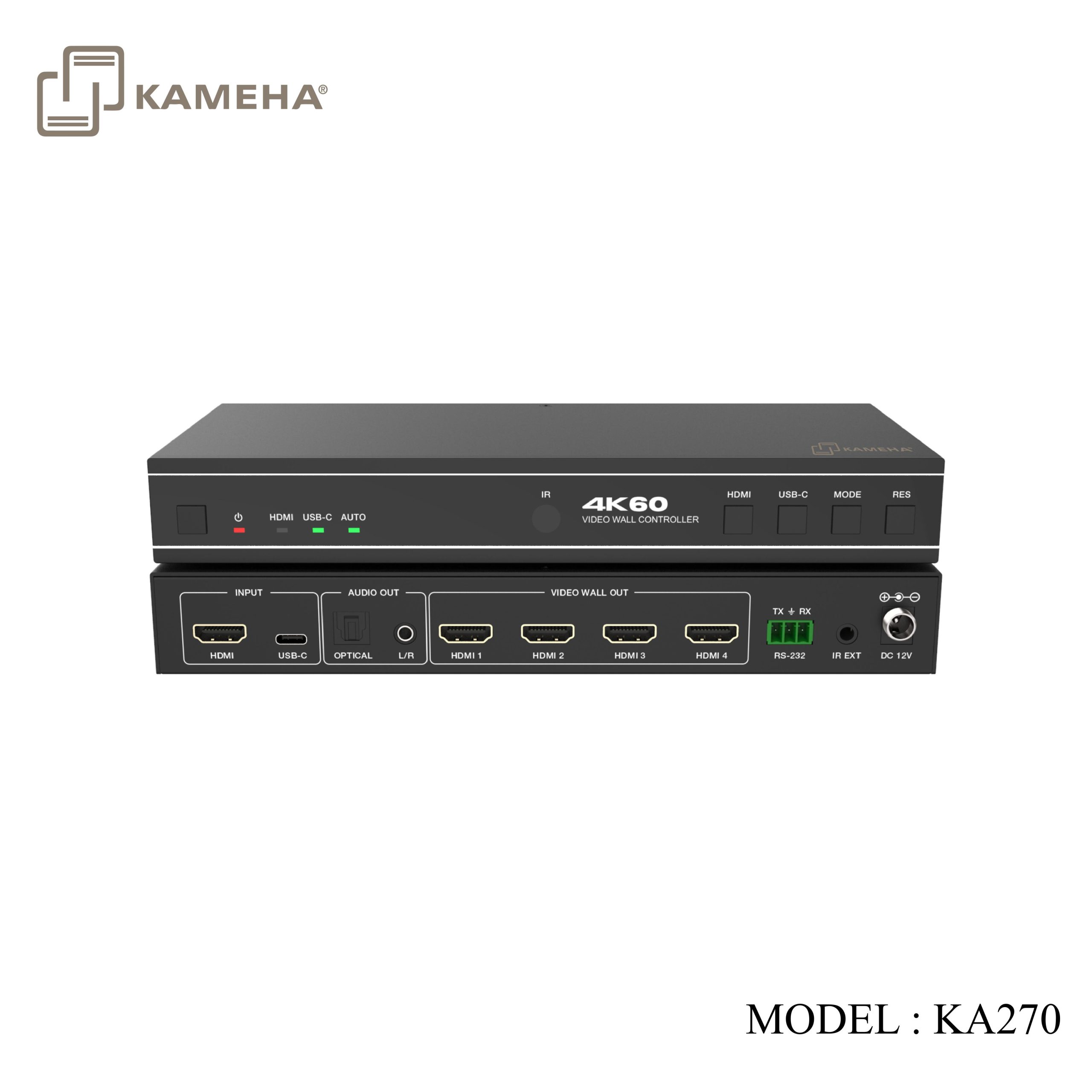 KA270 HDMI VIDEO WALL CONTROLLER 2X2 4K- LITE VERSION - Image 3