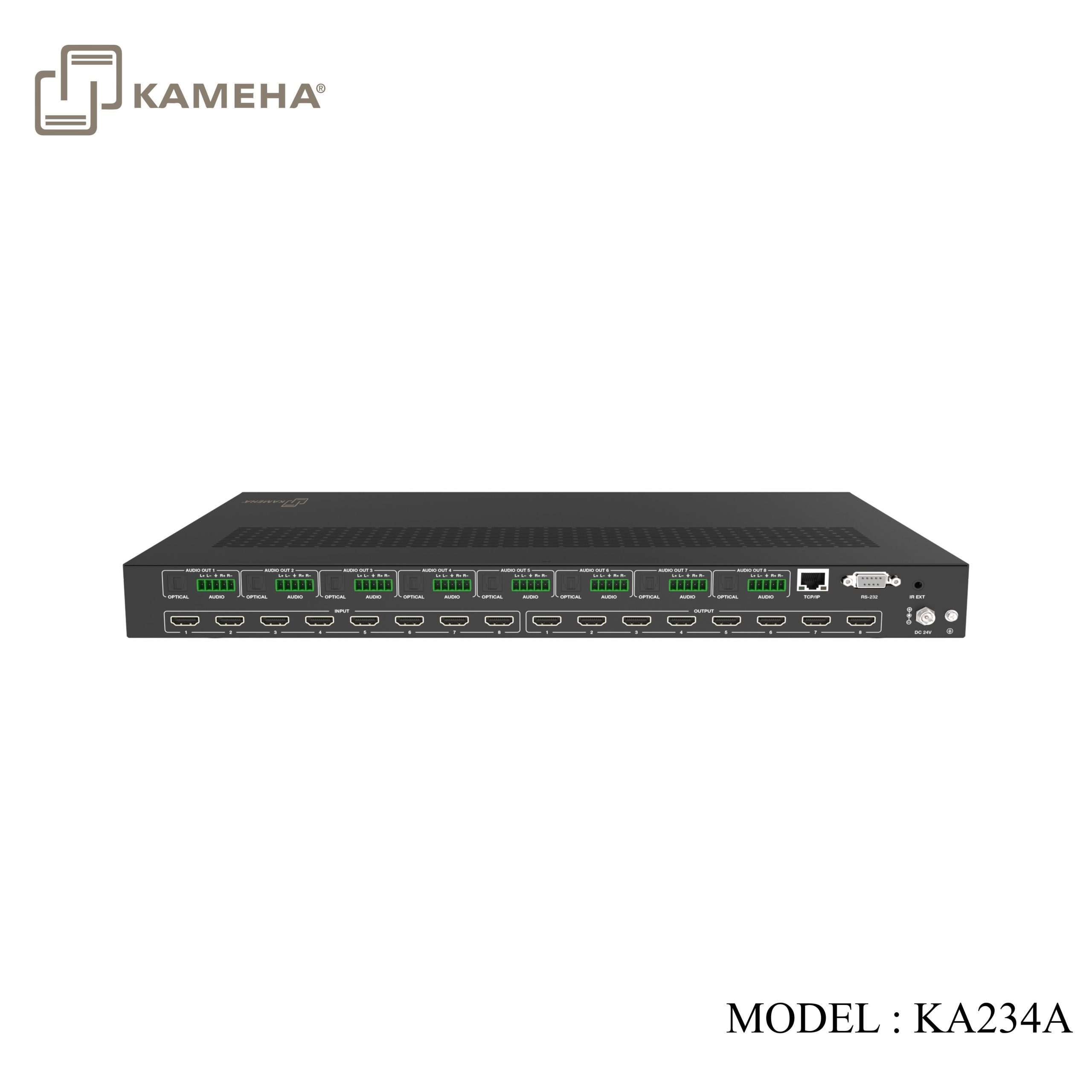 KA234A HDMI V2.0 SEAMLESS MATRIX 8X8 WITH MULTIVIEWER & VIDEO WALL - 1U CHASIS - KAMEHA - Image 3