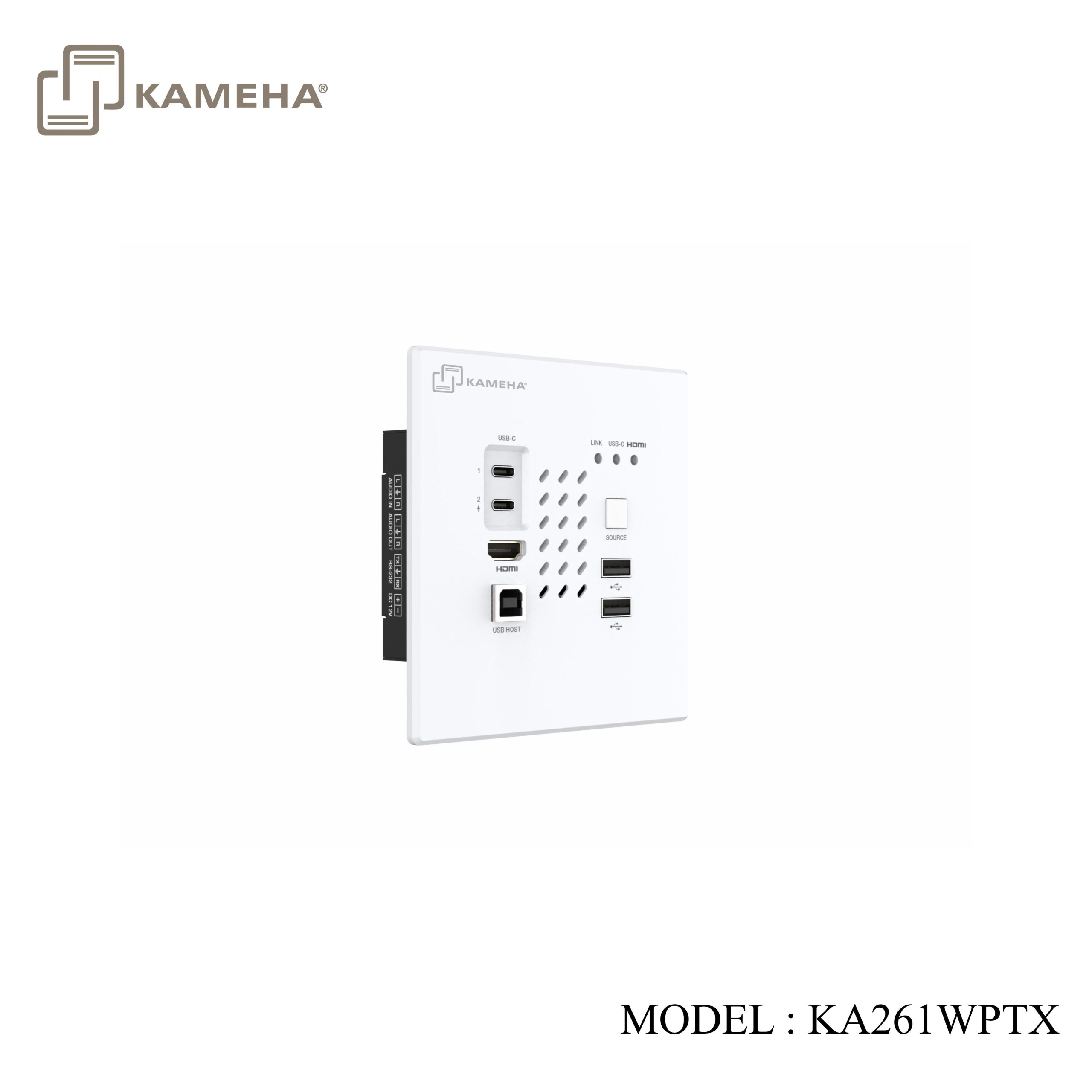 KA261WPTX AV OVER IP WALL PLATE ENCODER WITH KVM AND RS-232 4K60HZ