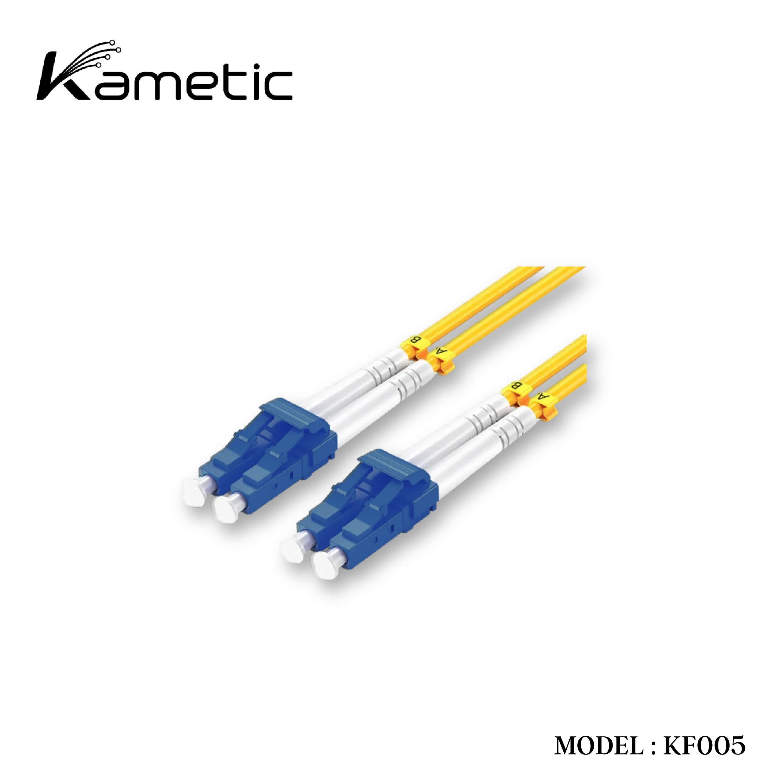 KF005 KAMETIC FIBER PATCH CORD LC-LC UPC SM 9/125 DUPLEX 3M
