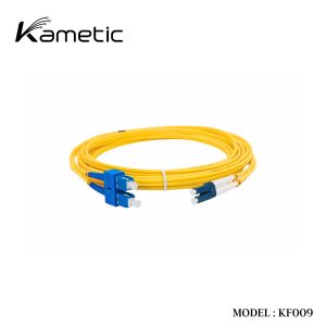 Alternative view of KF009 KAMETIC FIBER PATCH CORD SC-LC UPC SM 9/125 DUPLEX 5M