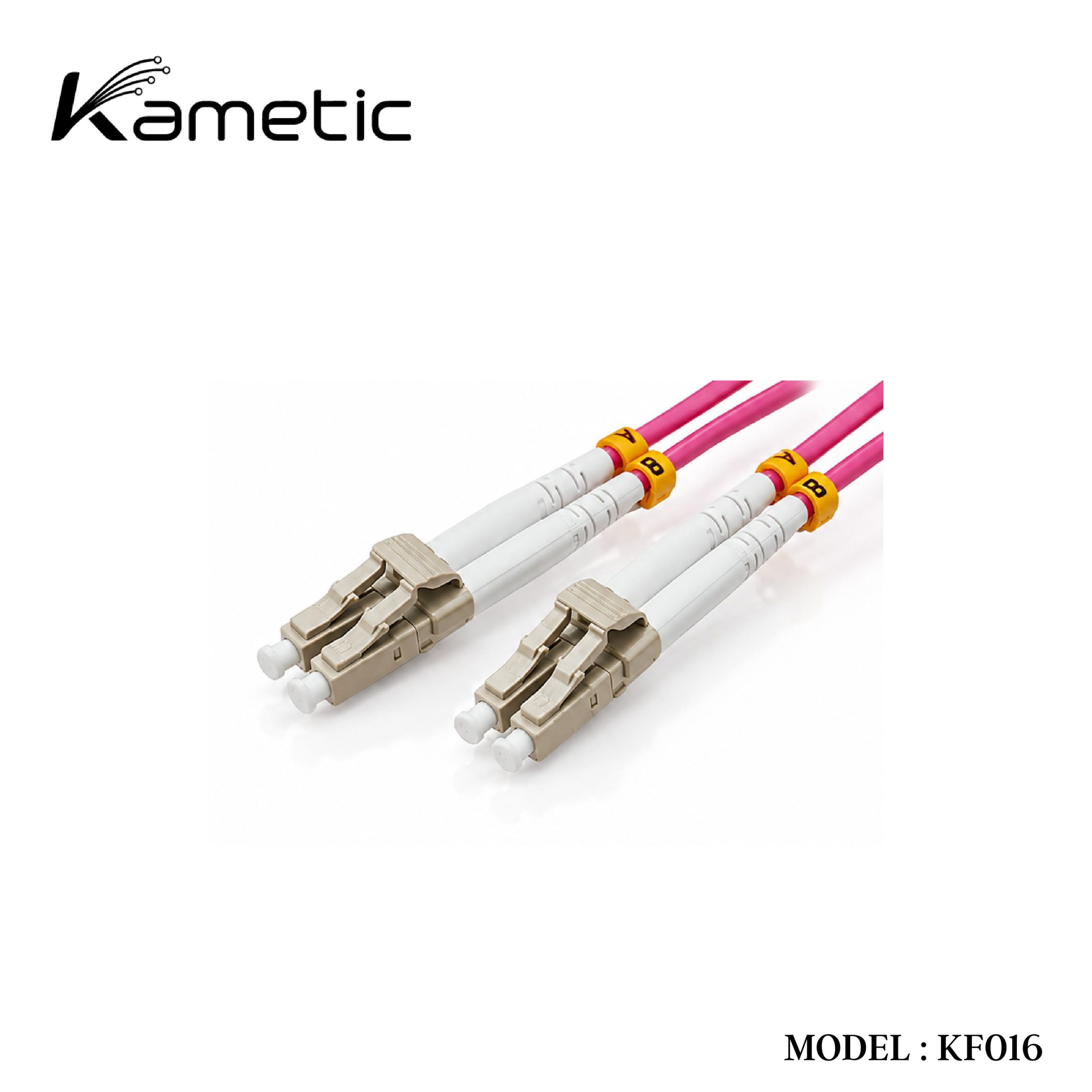 KF016 KAMETIC FIBER PATCH CORD LC-LC OM4 DUPLEX 10M